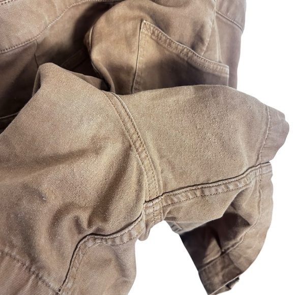 CARHARTT Relaxed Fit Short Overalls Brown Canvas Size M (8–10) - Picture 4 of 10